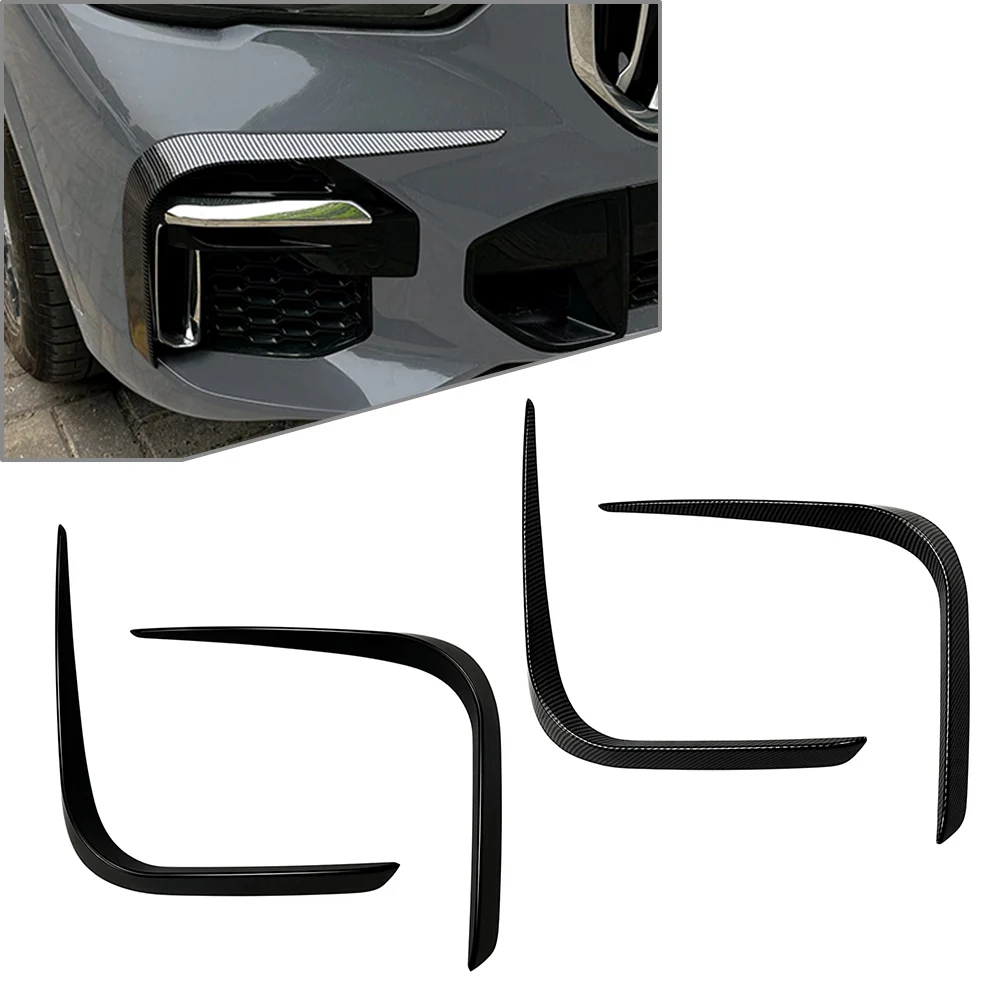 Декоративная отделка бокового вентиляционного отверстия переднего бампера автомобиля Слева + справа 2шт для BMW X5 G05 M Sport 2019 2020 2021 2022