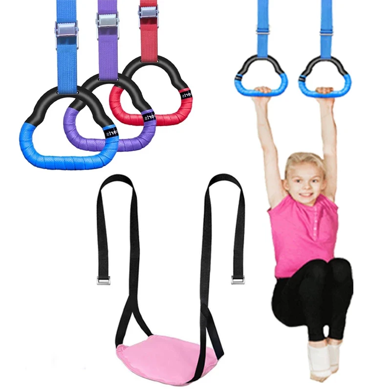 Гимнастические кольца для дома для детей, гимнастическое кольцо для пресса, Регулируемые ремни, пряжки, оборудование для подтягиваний, инструмент для художественной гимнастики для фитнеса