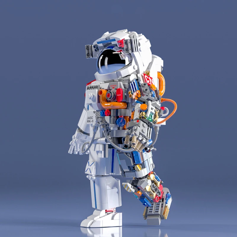 Кубики Космонавта своими руками, Строительные игрушки для детей, MOC, Креативная аэрокосмическая модель, головоломка, Сборка для исследования космоса, Подарок для мальчиков, Домашний декор