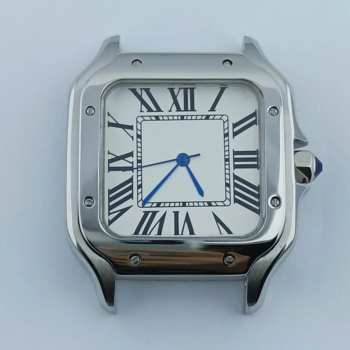 Часы NH35 Корпус NH35 квадратный корпус мужские часы с откидной пряжкой Римский циферблат Механические наручные часы из нержавеющей стали с механизмом NH35