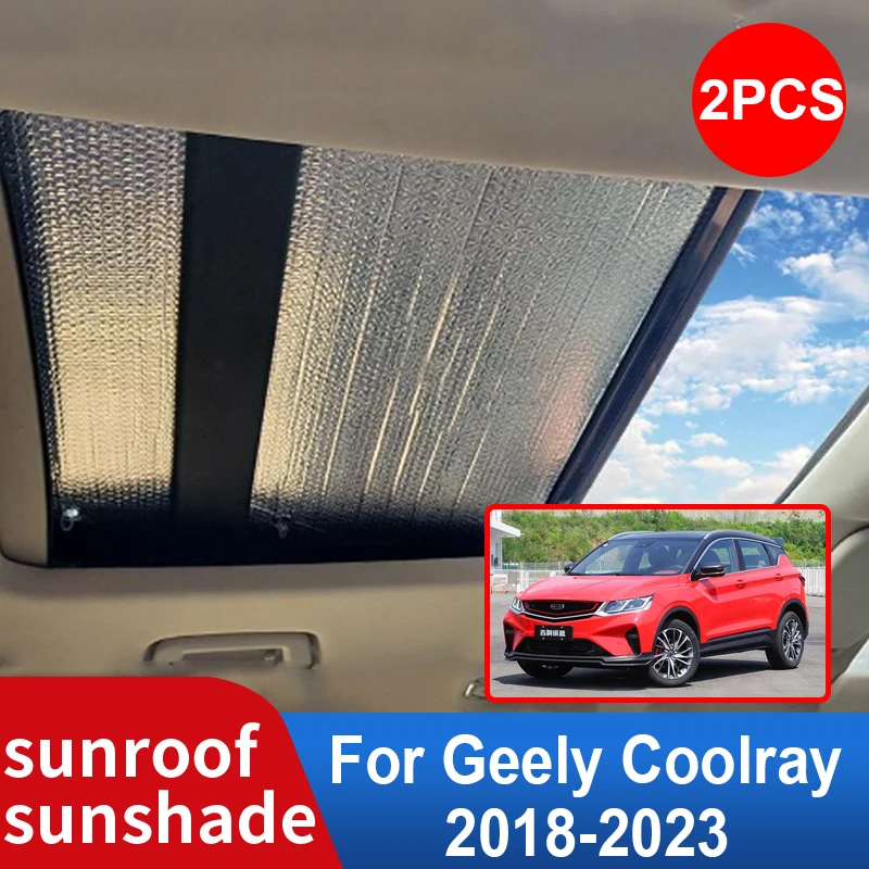 Солнцезащитный Козырек на Крыше Geely Coolray Binyue 2023-2018 2019 Proton X50 Автомобильные Аксессуары Солнцезащитный Крем На Крыше Теплоизоляция Солнцезащитное Ветровое Стекло