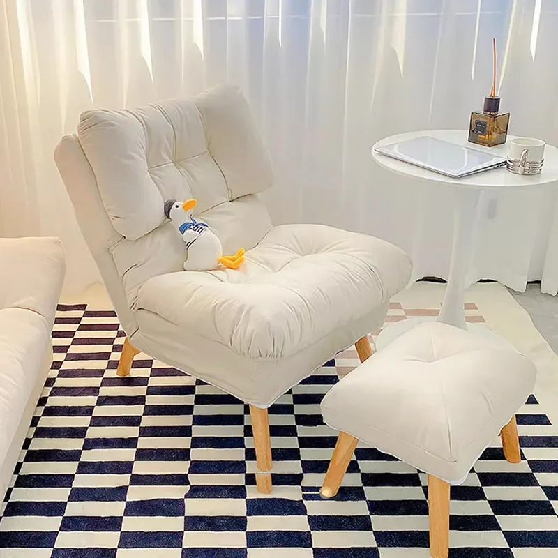 Дизайнерские деревянные стулья Ленивые Белые Минималистичные стулья для чтения, мебель для гостиной Relax Floor Lounge Sillones Modernos Para Sala