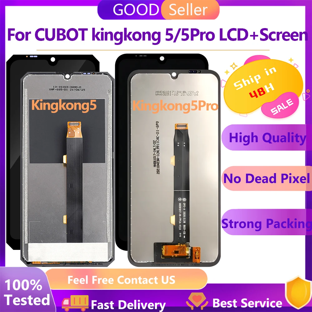 Супер Качество Для Cubot KingKong 5 ЖК-Дисплей С Сенсорным Экраном Digitizer В Сборе Для Cubot KingKong 5 Pro ЖК-Дисплей Оптом