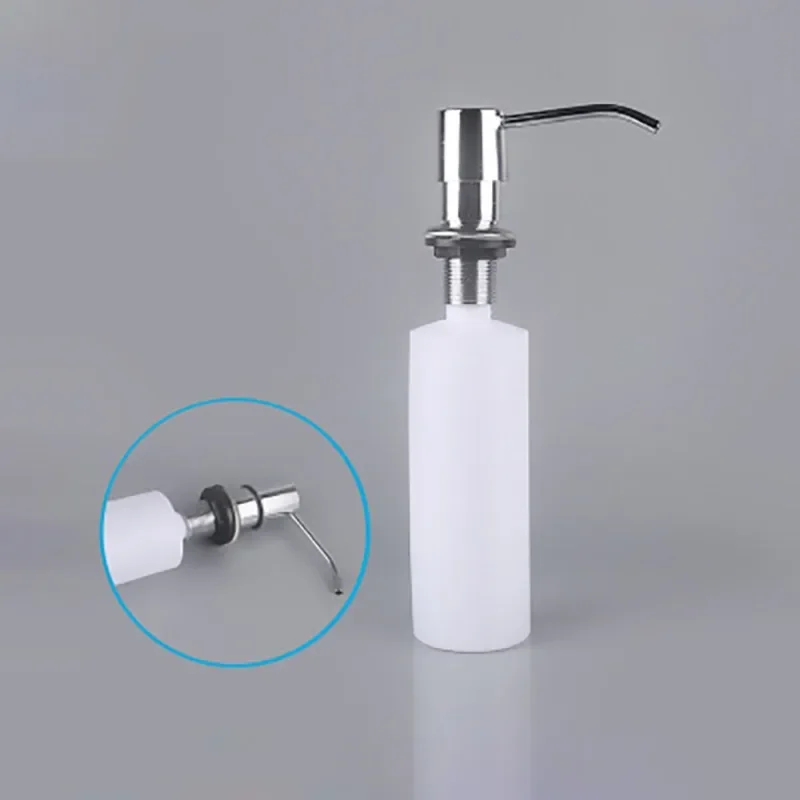 Дозатор мыла для раковины Принадлежности для ванной комнаты Полностью пластиковый дозатор мыла для раковины Бутылка из АБС-пластика для дезинфицирующего средства для рук