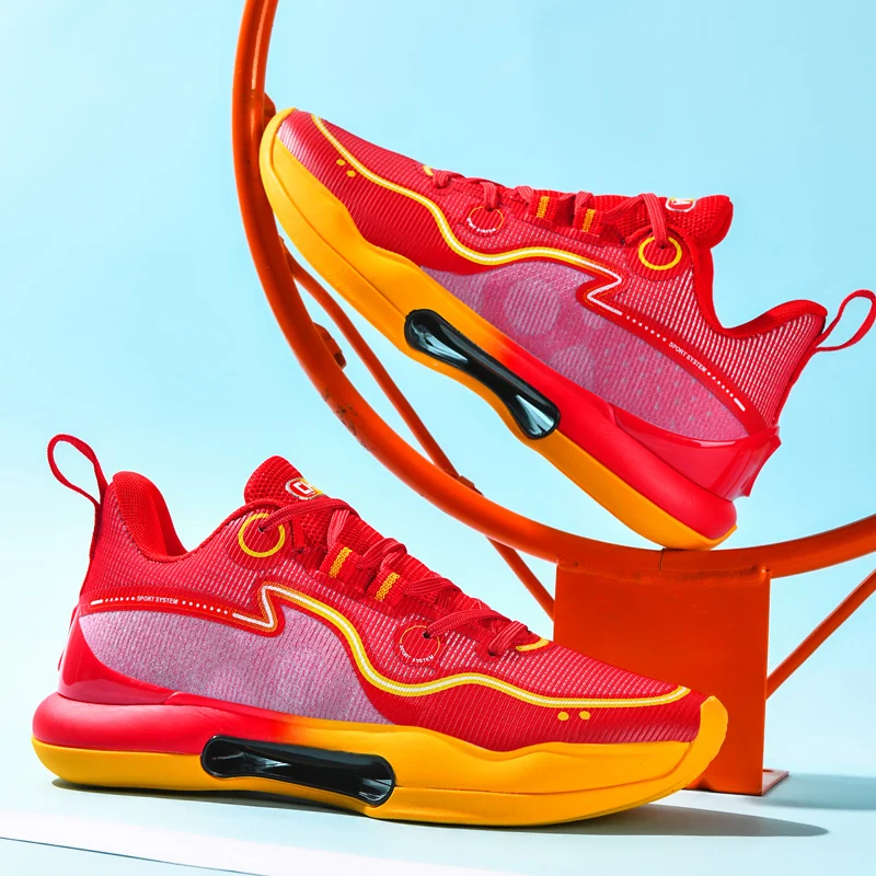 Профессиональная спортивная обувь для баскетбола Унисекс, высококачественные уличные мужские баскетбольные кроссовки, нескользящие женские баскетбольные кроссовки