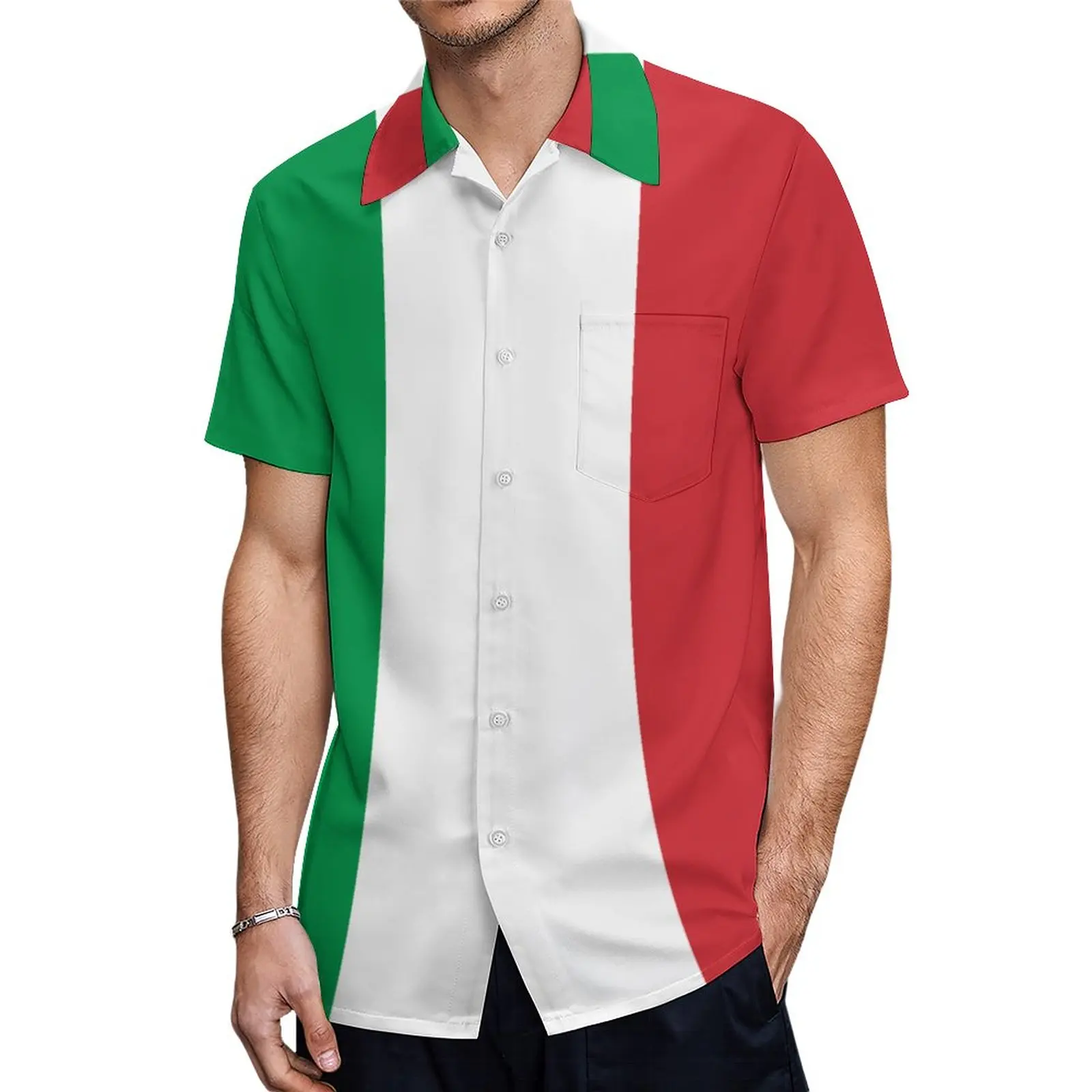ИТАЛИЯ. Итальянская. Итальянский флаг. Крутые футболки с графическим флагом, брючное платье с коротким рукавом, высококачественная рубашка для бега, размер США