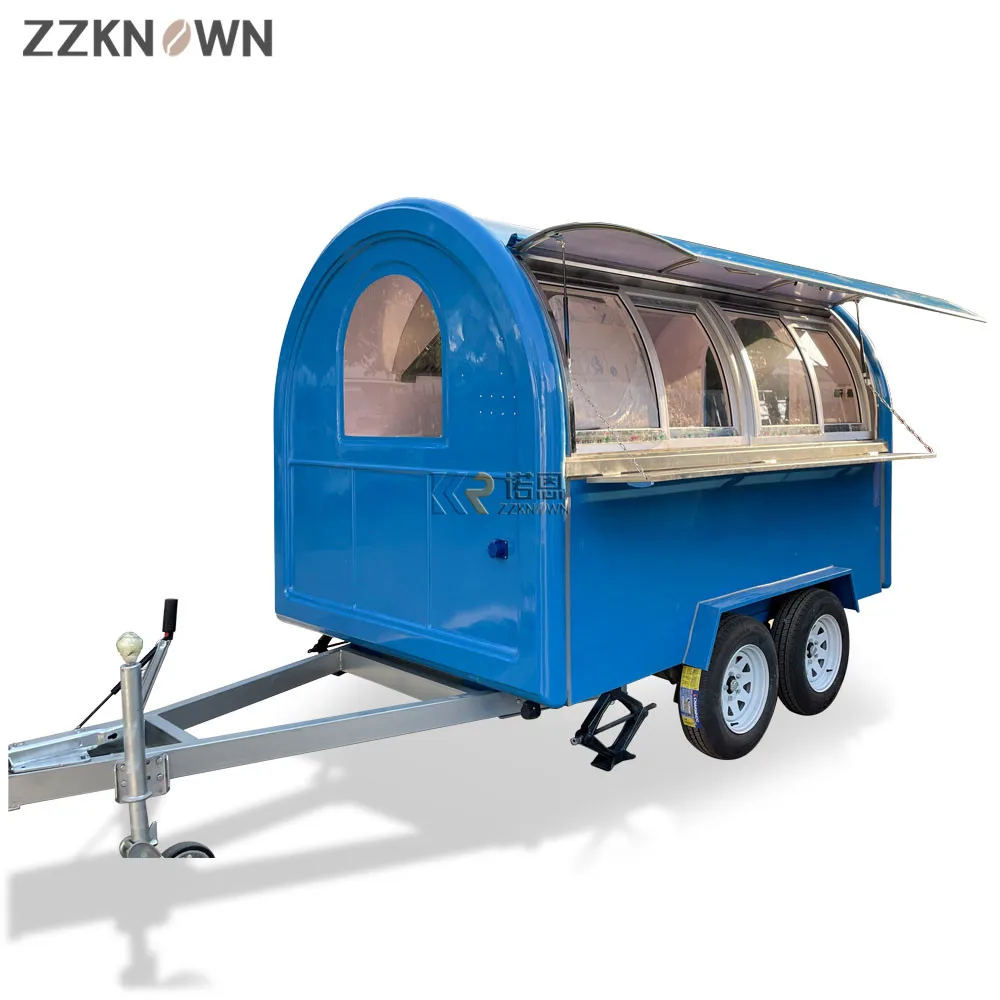 Уличный грузовик с мороженым, Передвижной трейлер для хот-догов, Кофейные тележки, Тележка для продажи продуктов питания, полное оборудование