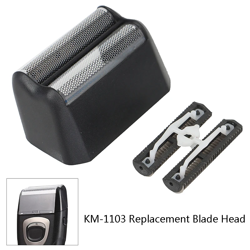 Сменная головка лезвия для бритвы 2/4 шт. для KM-1102/1103 Mesh Blade Net Оригинальные детали для бритья бороды