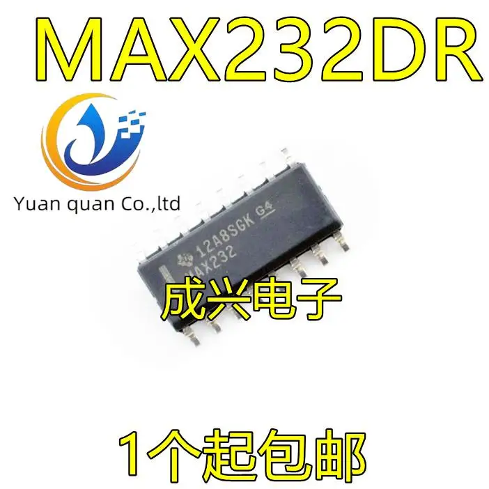 30шт оригинальный новый микросхема MAX232DR MAX232D MAX232 SOP-16 RS232 приемопередатчик IC
