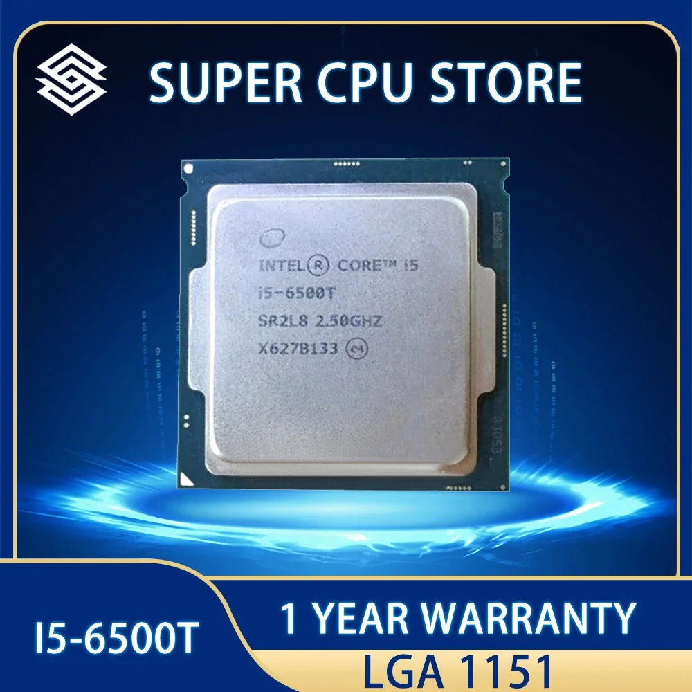Процессор Intel Core i5-6500T Процессор i5 6500T 6M 35W 2,5 ГГц Четырехъядерный четырехпоточный процессор LGA 1151