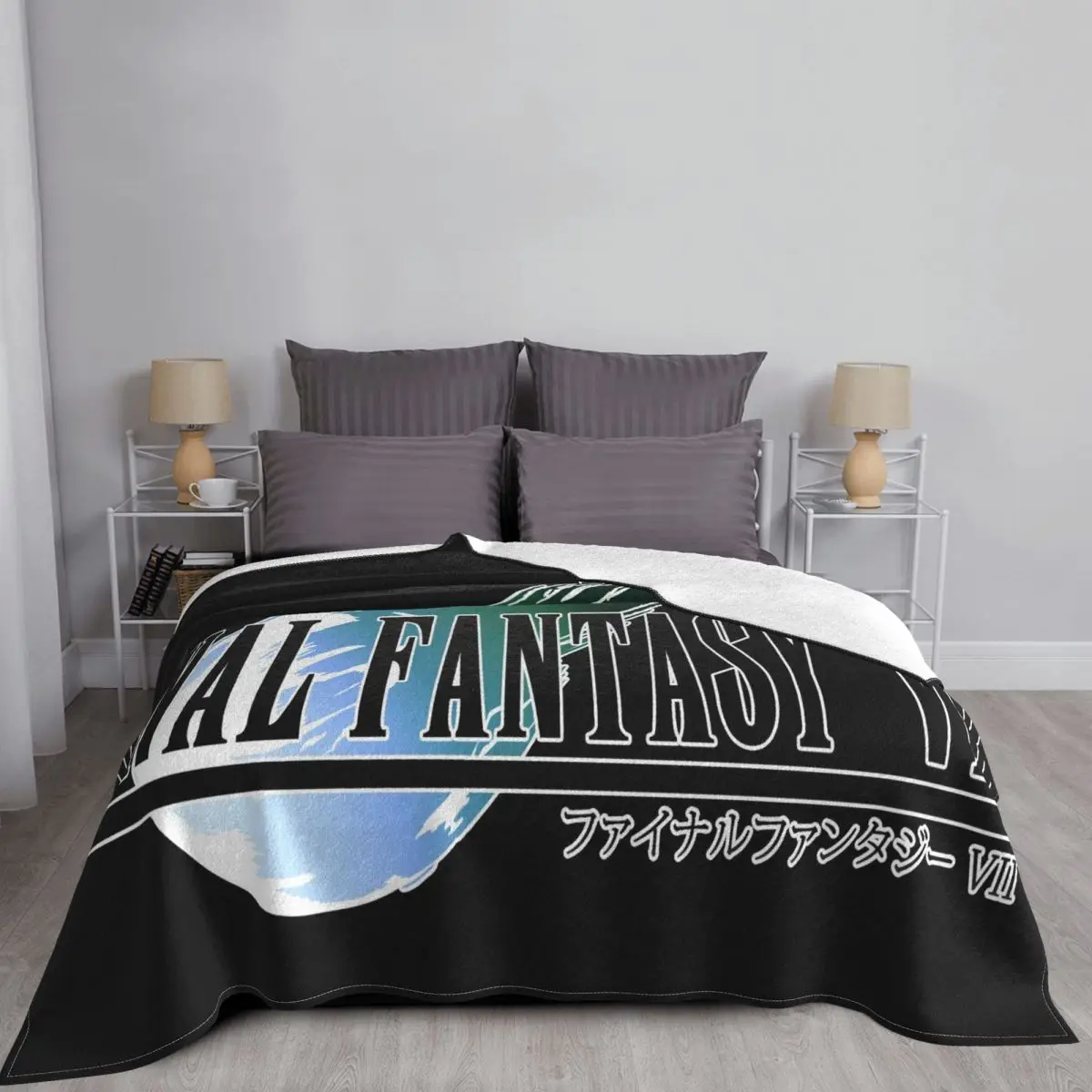 Мужская игра Final Fantasy Vii Ff7 S Белые Футболки OTops S 3 Декоративное Постельное Одеяло, Покрывало Летняя Кровать 150 Покрывало Летняя Кровать 150
