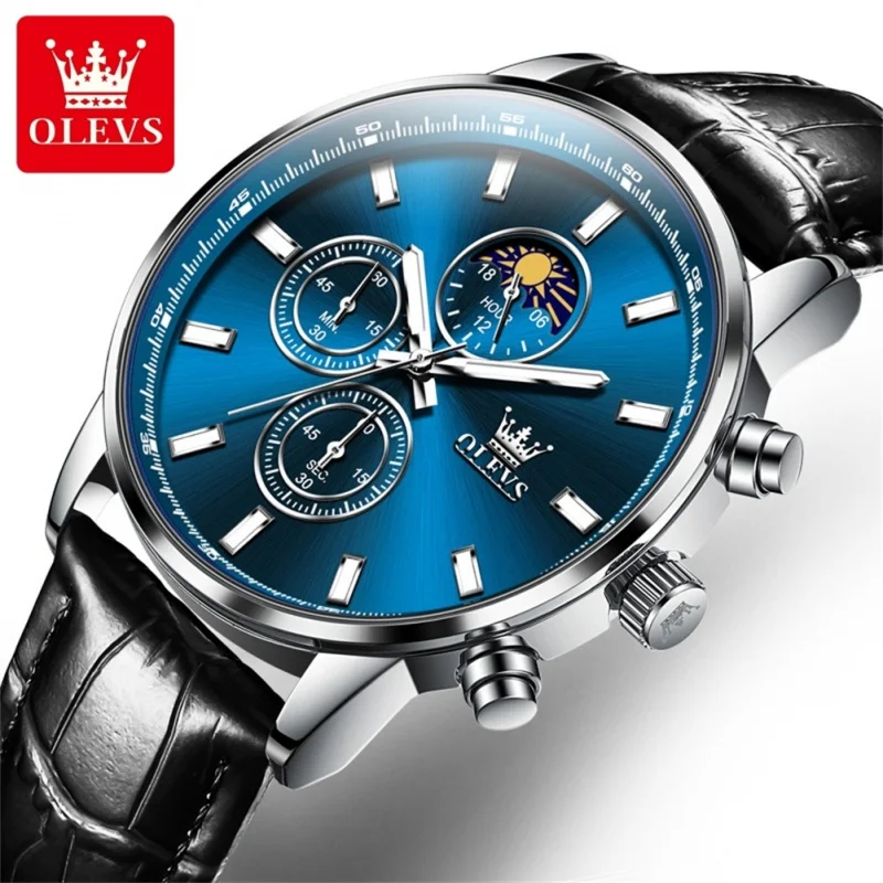 Продаются многофункциональные квадратные часы OLEVS 2902, мужские часы с высококачественным кварцевым хронографом в стиле ретро