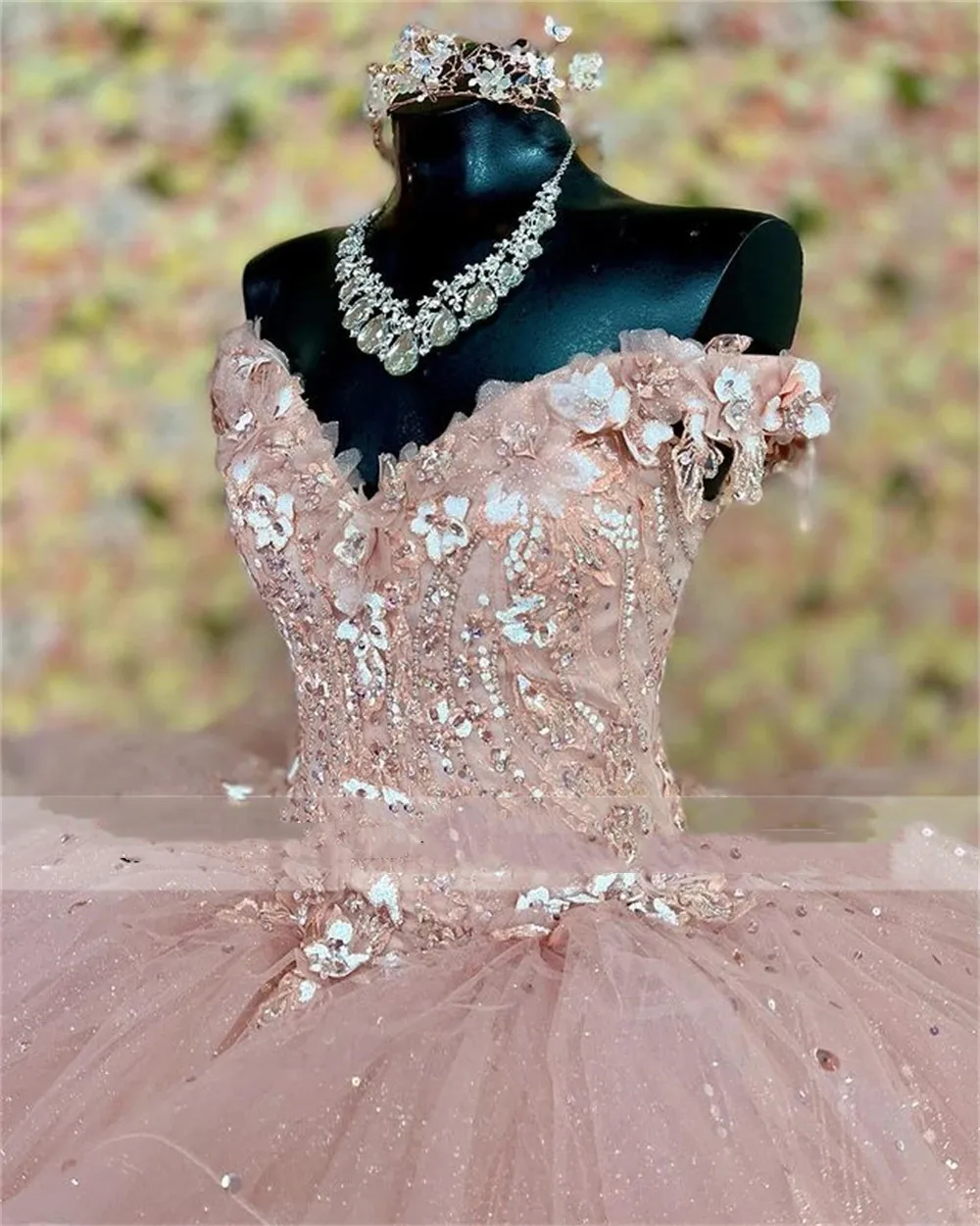Пышные платья принцессы кораллового цвета, бальное платье принцессы с 3D цветами, платье для дня рождения, Тюлевое кружевное платье Sweet 16, Платья vestidos de 15