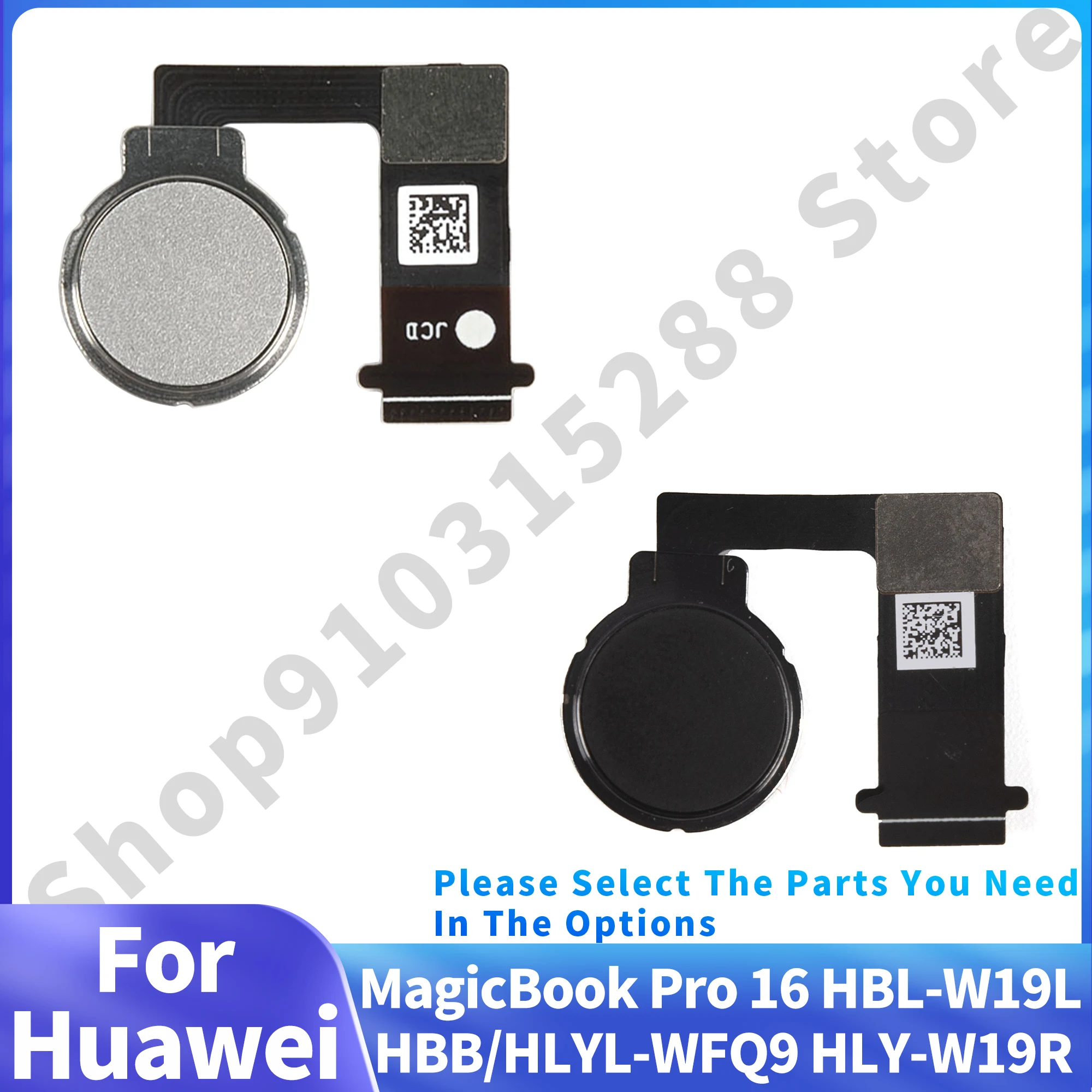Оригинал для Honor MagicBook Pro 16 HBL-W19L HBB/HLYL-WFQ9 HLY-W19R Кабель для Сенсорного ID-переключателя отпечатков пальцев Ремонт ноутбука