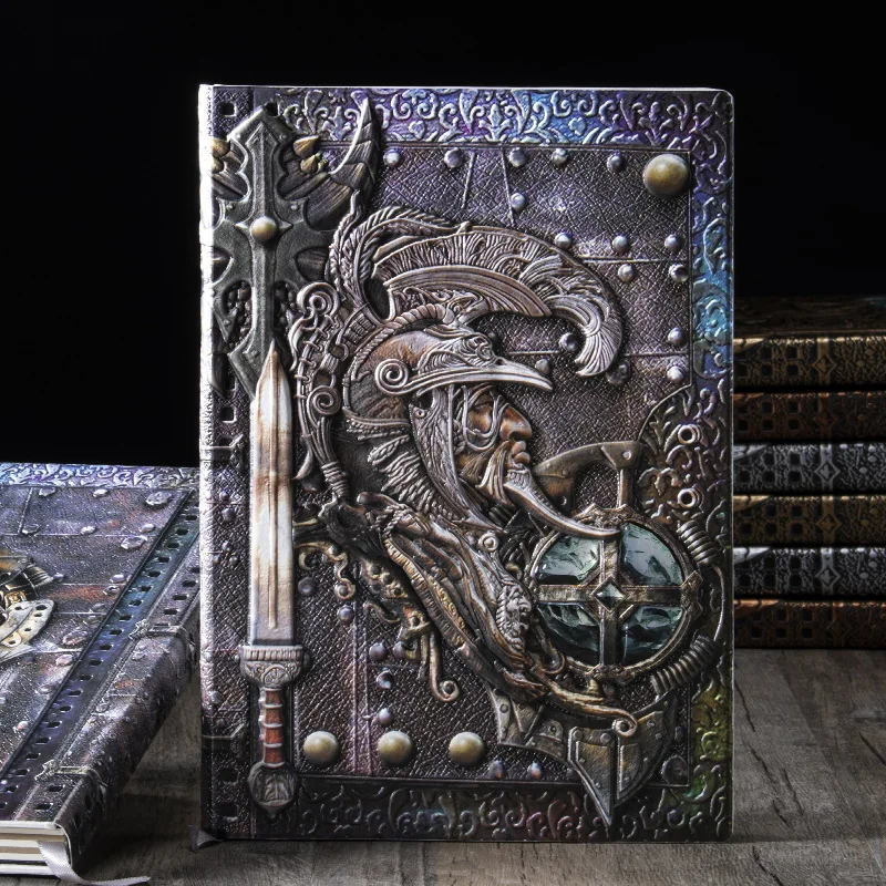 Новоевропейский блокнот God of War в стиле Ретро, деловой журнал, книга из искусственной кожи, Блокнот для путешествий, Студенческие канцелярские принадлежности