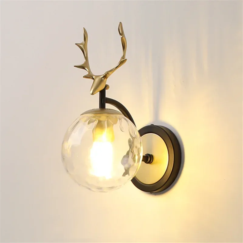 Роскошный настенный светильник Nordic Light Золотой Простой Креативный фон для прикроватной тумбочки в гостиной, спальне, настенный светильник, декор стен