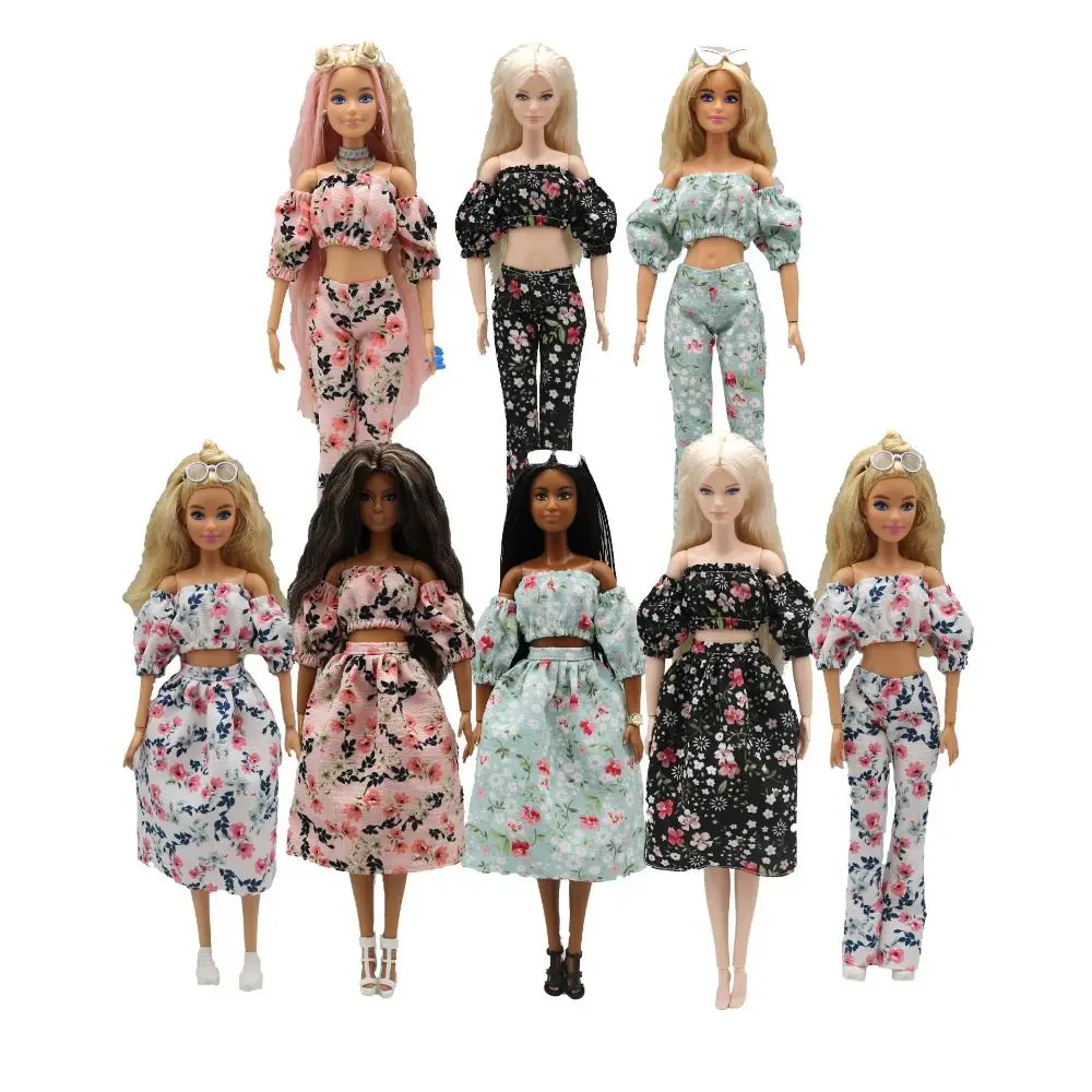 Модная кукольная праздничная одежда с цветочным пузырем, повседневная одежда для девочек, одежда ручной работы 2023, новейшие игрушки для девочек, кукла 29 ~ 30 см