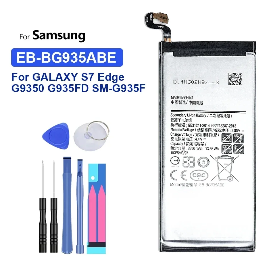 Аккумулятор EB-BG935ABE для Samsung Galaxy S7 Edge, S7Edge SM, G935, SM-G935FD, SM-G935F, SM-G935P, G935F, G935M, G935A, 3600 мАч