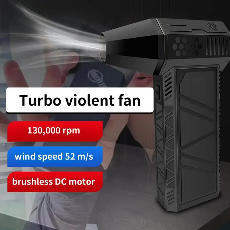 Новый мини-турбовентилятор X3 Mini Turbo Jet Fan Ручной бесщеточный двигатель 130 000 об /мин Скорость ветра 52 м /с промышленный канальный вентилятор