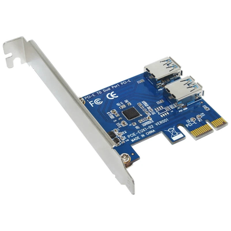 PCI-E 1-2 PCI Express 16X слот Внешняя плата адаптера Riser Card Плата-мультипликатор порта Pcie для майнинговой машины для биткойнов