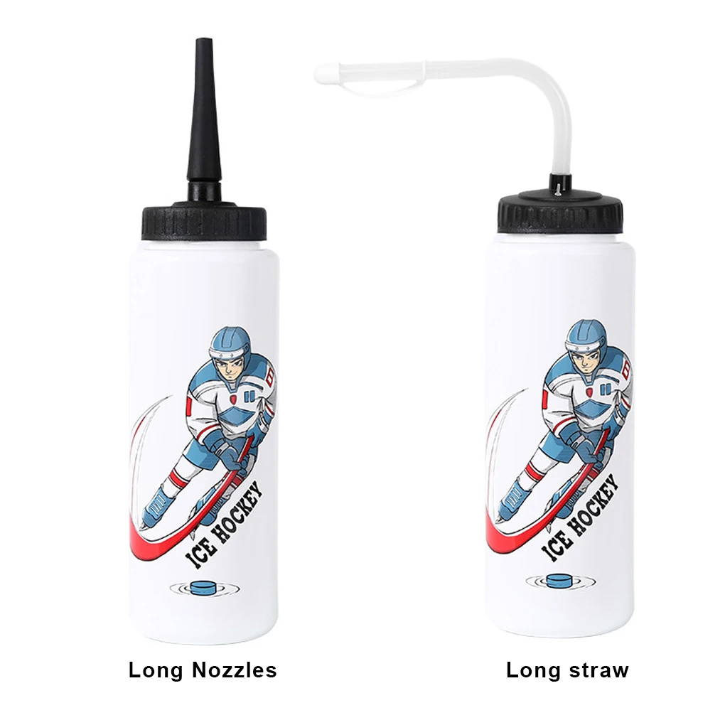 Белая герметичная бутылка для хоккея с шайбой для езды на велосипеде и пеших прогулок, безопасная и долговечная, широкое применение