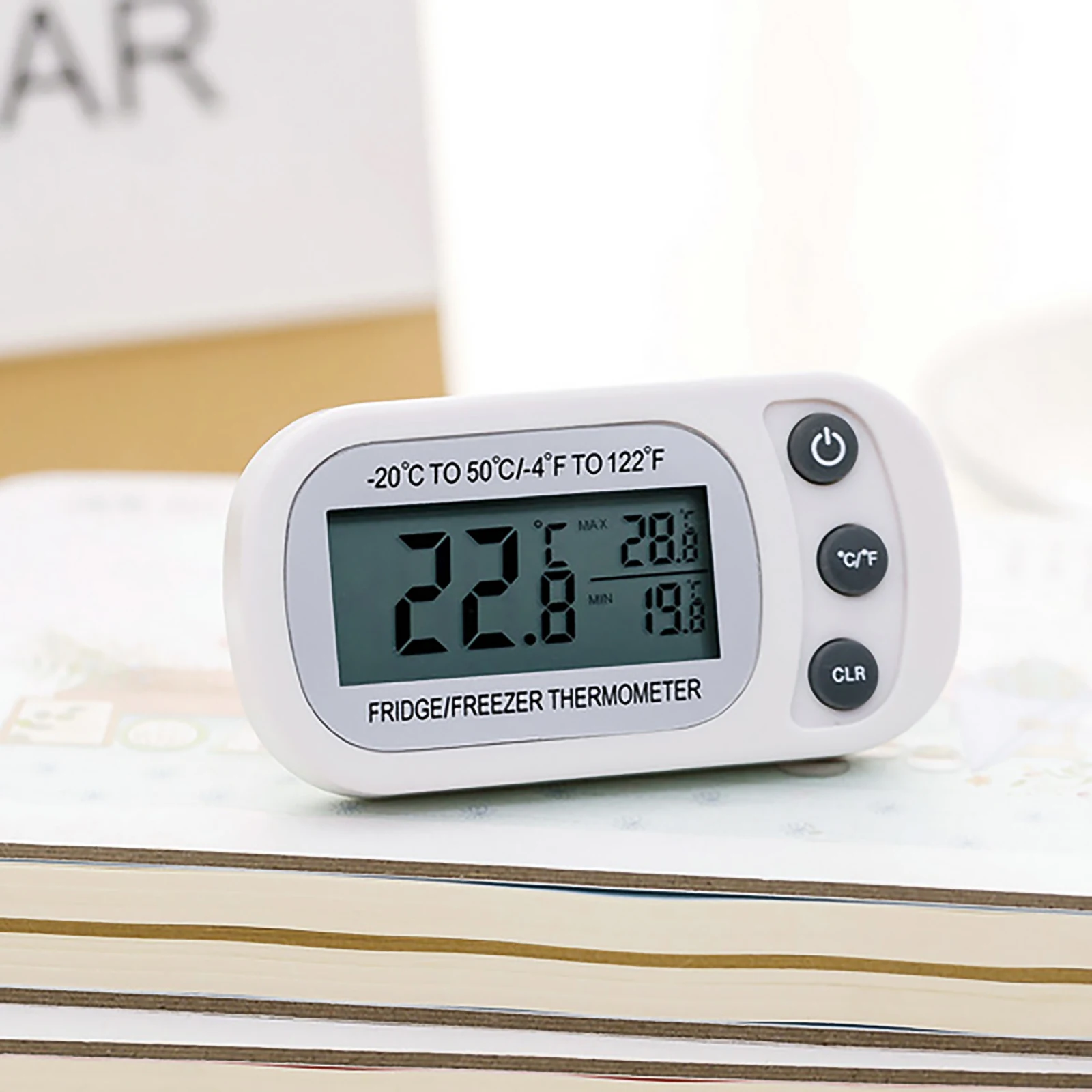 Мини-цифровой термометр-гигрометр ЖК-Многоцелевой холодильник для хранения в спальне, Термогигрометр Бытовой с крючком