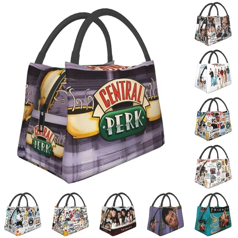 Изолированные сумки для ланча Funny Friends для кемпинга, путешествий, телешоу, портативный термоохладитель Bento Box для женщин