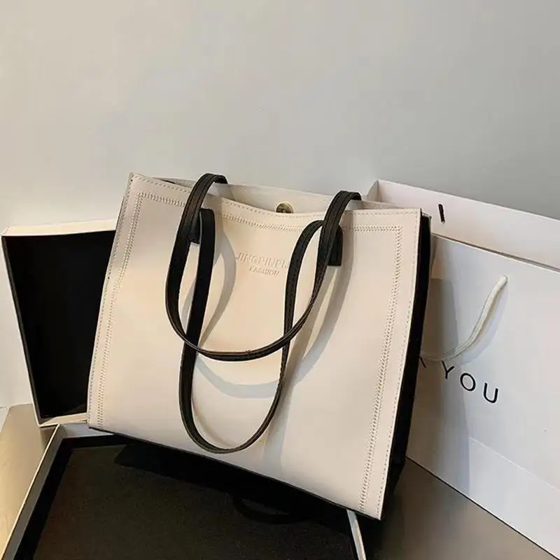Новая повседневная и универсальная сумка через плечо в корейском стиле, модная и простая сумка-тоут, сумка-тоут большой емкости в иностранном стиле