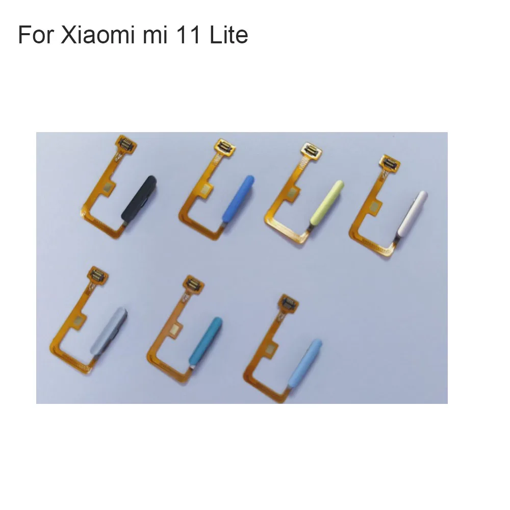 Для Xiaomi mi 11 Lite Сканер Отпечатков пальцев mi11 Lite Touch ID Кнопка Возврата Домой Гибкий Кабель Плата Модуля