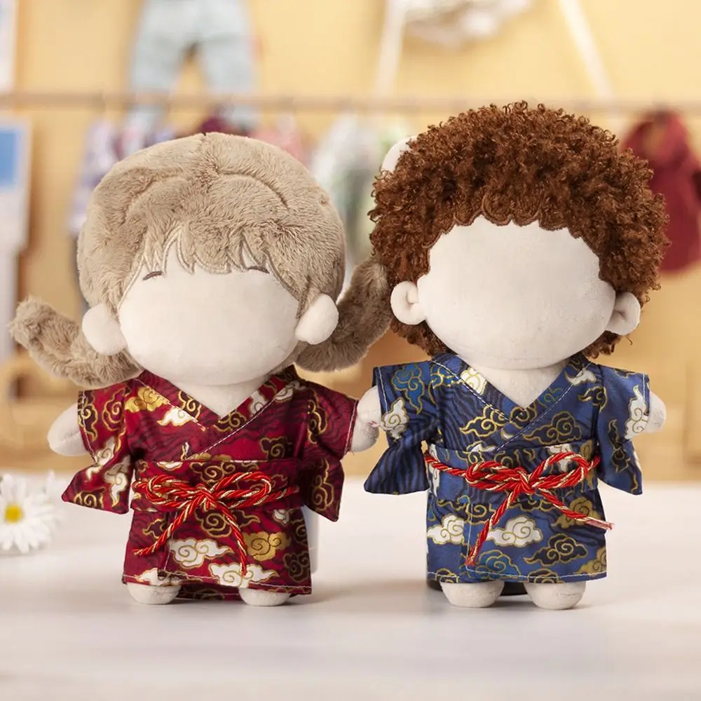 20-сантиметровая кукольная одежда в китайском стиле Hanfu с благоприятным облачным рисунком, Древний костюм для пары кукол-идолов, Аксессуары и игрушки