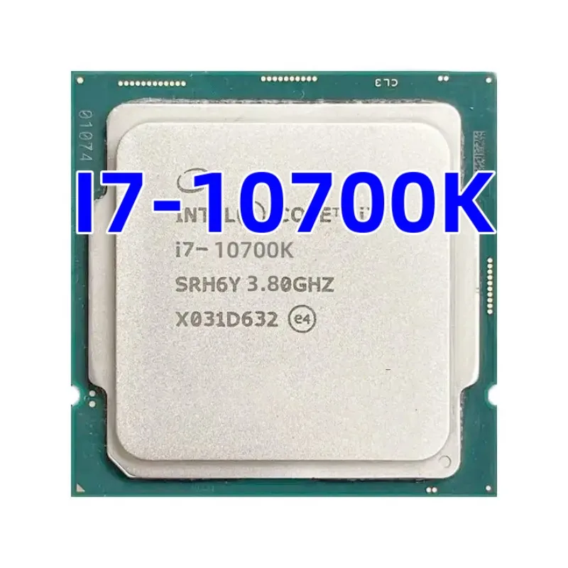Новый процессор i7-10700K i7 10700K Core CPU Процессор L2 = 2M L3 = 16M 125 Вт 3,8 ГГц Восьмиядерный 16-потоковый LGA 1200