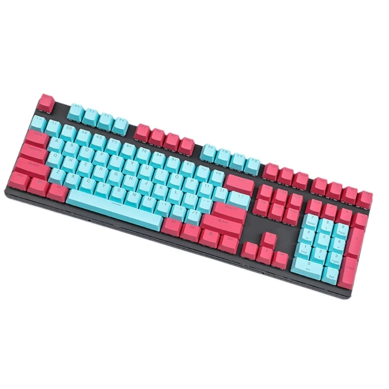 L43D 108 клавиш Keycaps PBT Двухцветный полупрозрачный Цвет клавиатуры OEM Height Keycap для клавиатуры