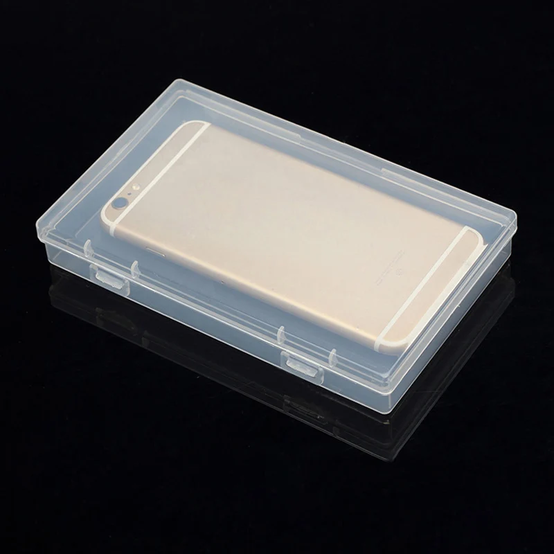 Переносной пластиковый Ящик для хранения, Прямоугольная Прозрачная Подарочная коробка, Ручки для рисования, набор для электронных деталей, Чехол для рукоделия
