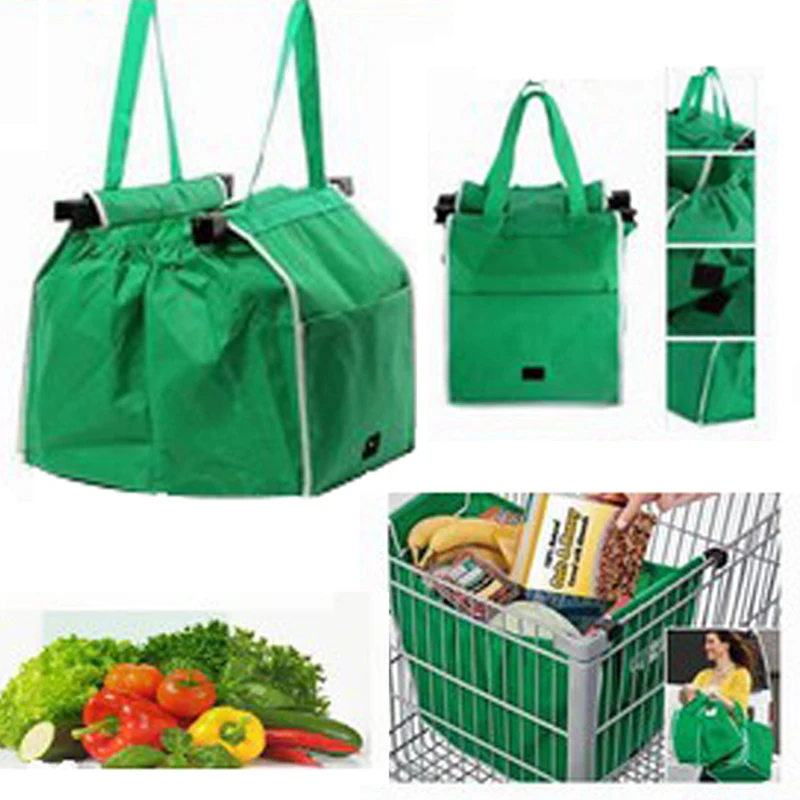 Сумка для покупок из супермаркета Экологичная Тележка-тоут, Утолщенные сумки-тележки, сумки большой емкости, Складная Многоразовая Женская сумка-тележка