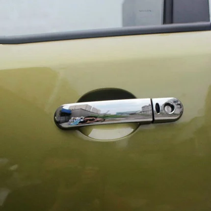 Хромированная Отделка Крышки Дверной Ручки Автомобиля с Кнопками Smart Entry Для Nissan Livina 2007-2013 Nissan March / Micra 2003-2009