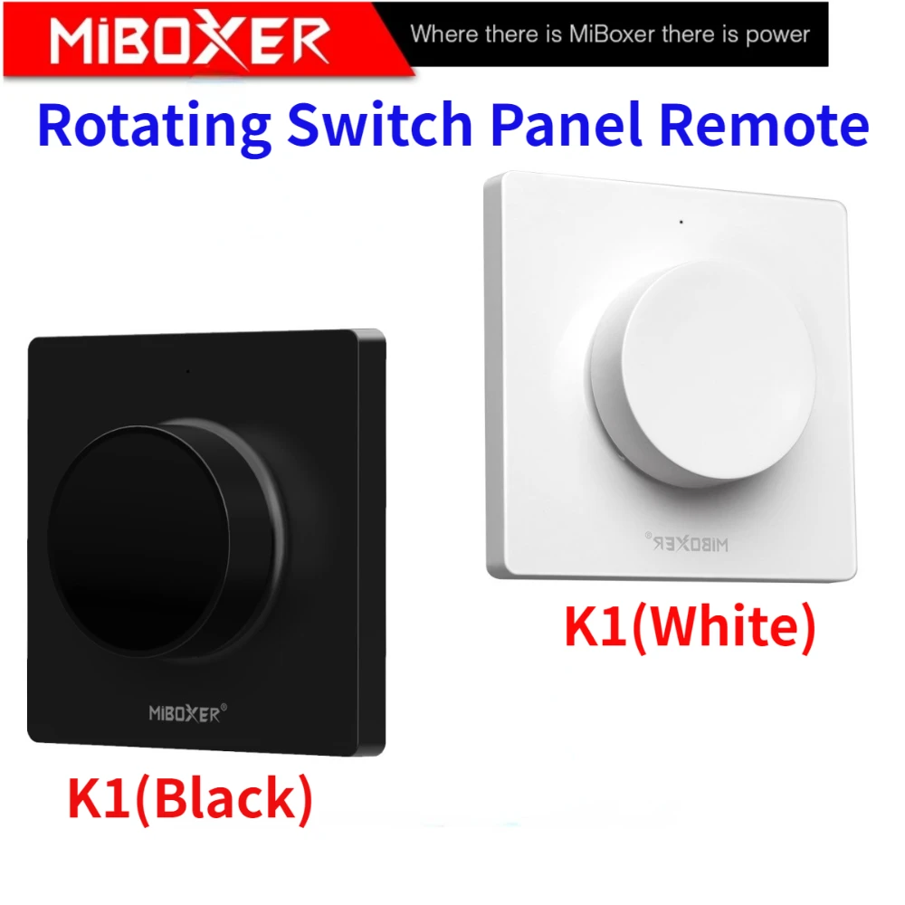 Miboxer K1 Вращающаяся Панель Переключателя Дистанционный Wifi Диммер С Регулируемой Яркостью 2.4 G Регулятор Цветовой Температуры Белый/Черный Пульт Дистанционного Управления 3V