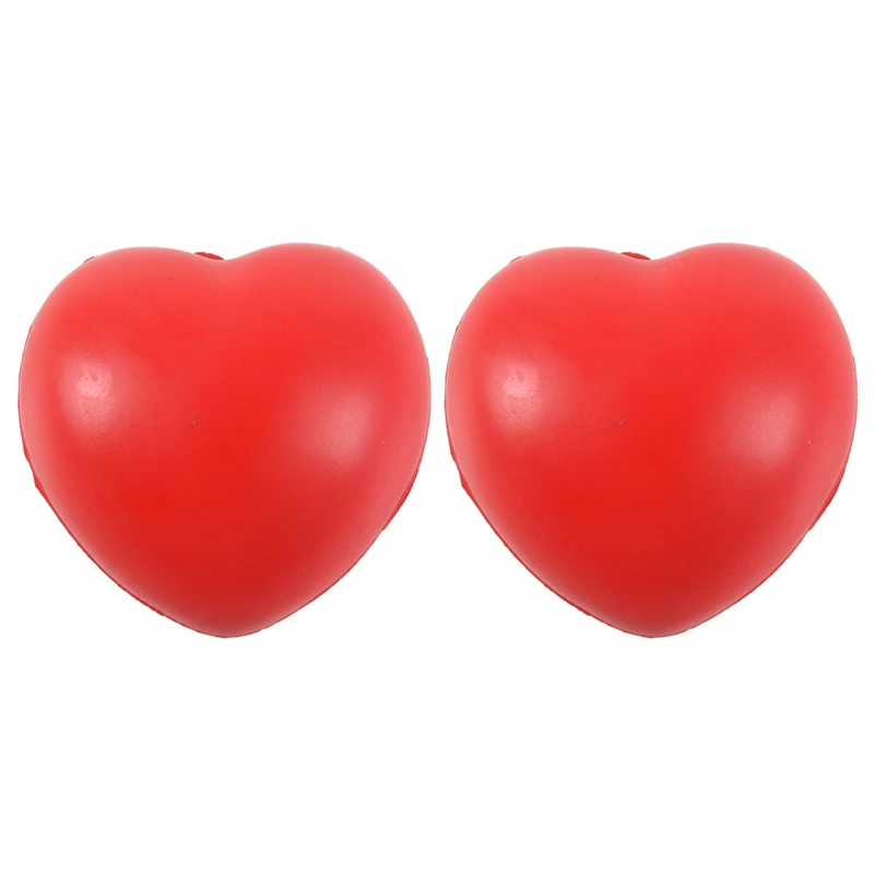 2X Heart Stress Reliever Ball Red