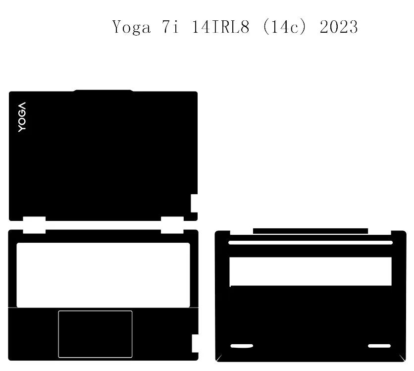 Наклейка Кожного Покрова для Lenovo Yoga 7i 14IRL8 (14c) 2023 2 в 1 14 