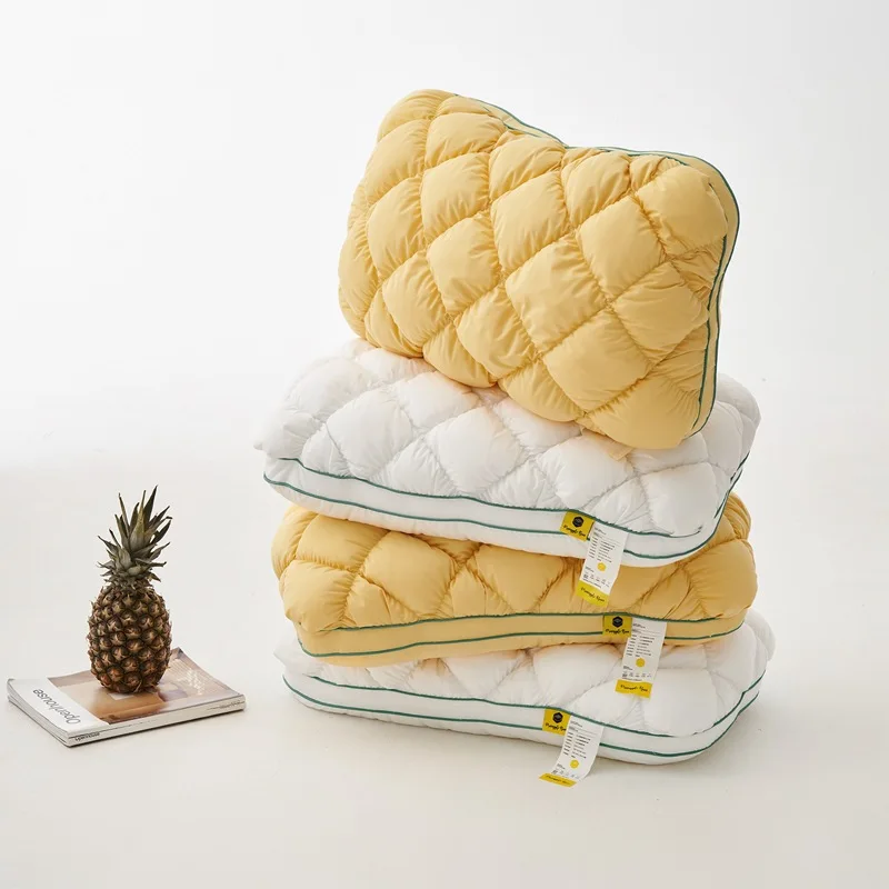 Тип ананасового хлеба, забавная кровать для спальни, подушка для сна с шейкой матки, медленный отскок, высокая эластичность, мягкая удобная подушка для взрослых 46 * 72 см