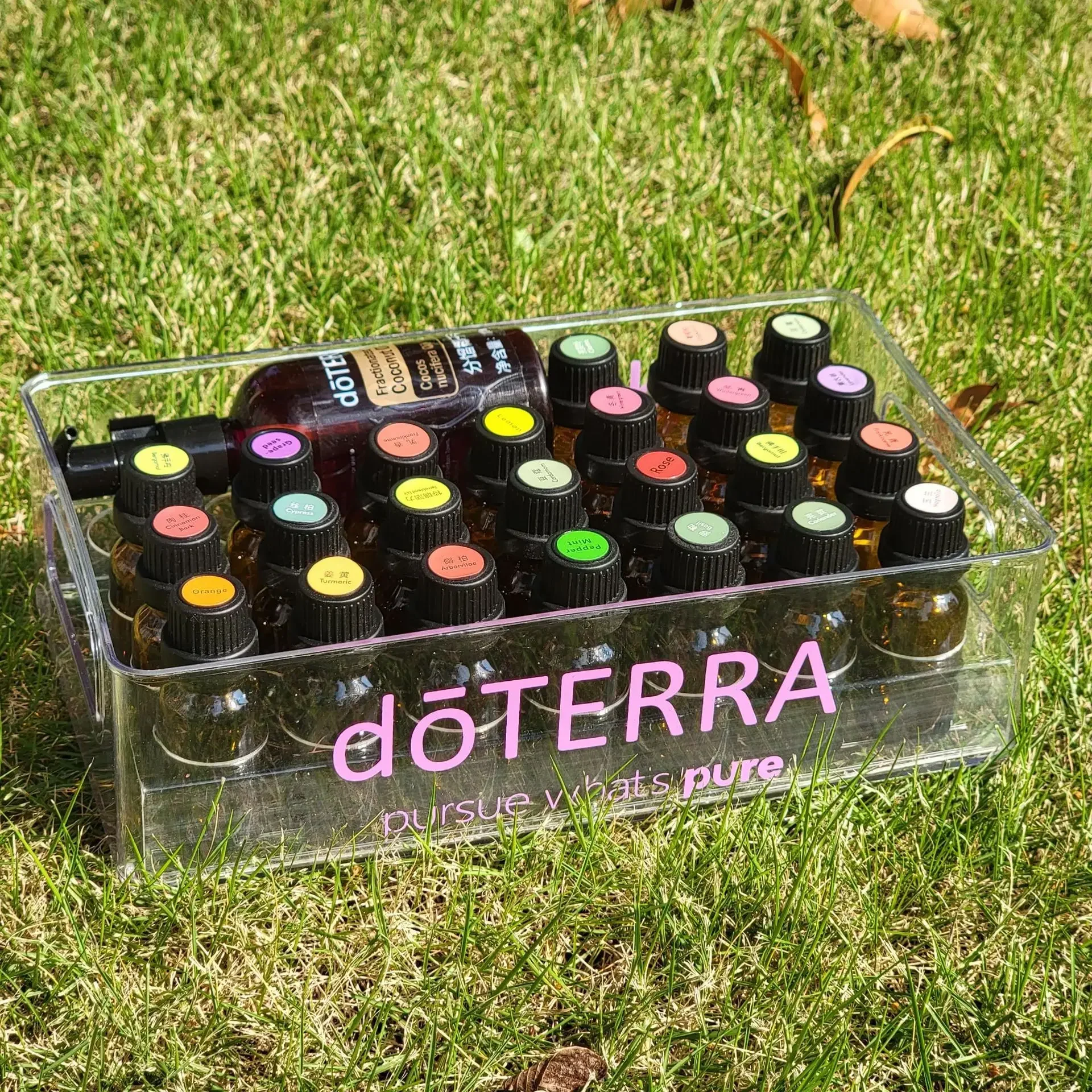 28 слотов, прозрачный футляр для эфирного масла для doTERRA, переносная коробка для хранения флаконов с эфирным маслом объемом 15 мл, футляр для сбора парфюмерного масла