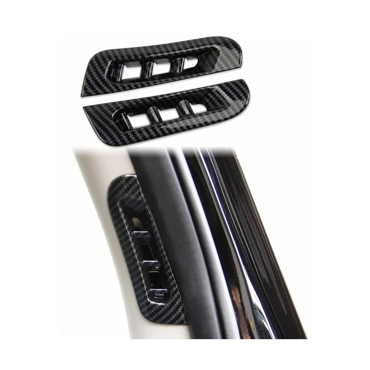 Накладка крышки воздуховода с одностоечной опорой для Dodge Durango 2011-2022 Аксессуары ABS из углеродного волокна