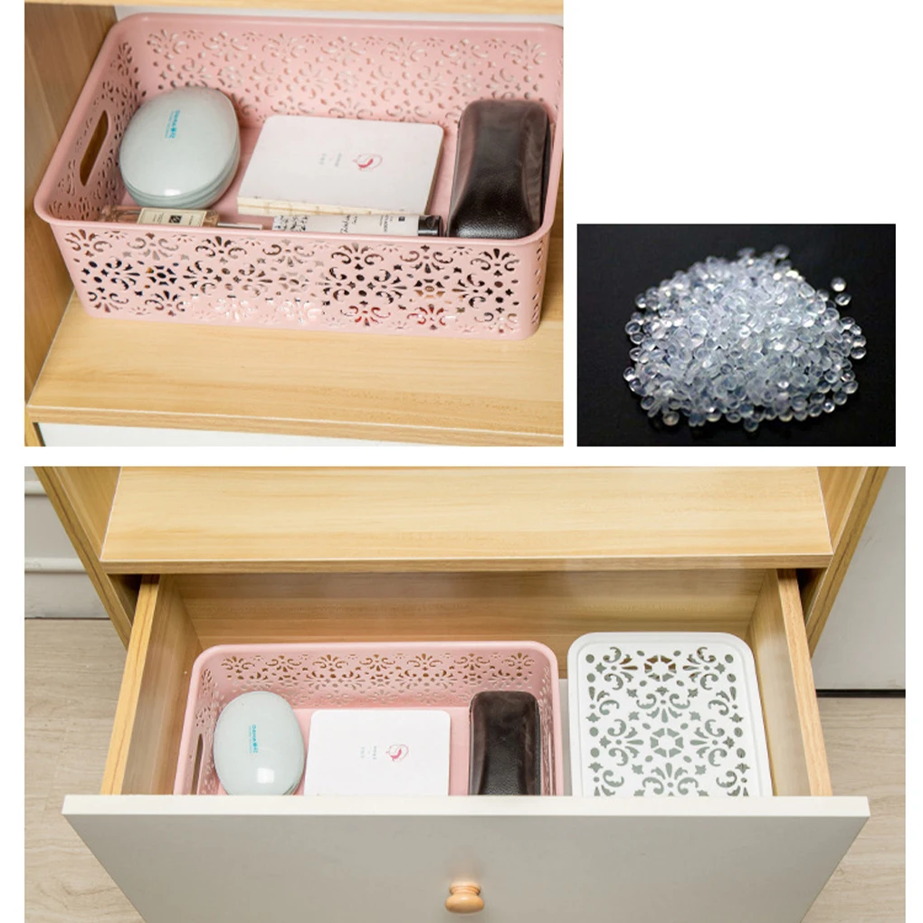 Домашний порядок Удобный и прочный пластиковый органайзер, удобный для полипропиленовой корзины для хранения, ящик для хранения на рабочем столе с полой крышкой