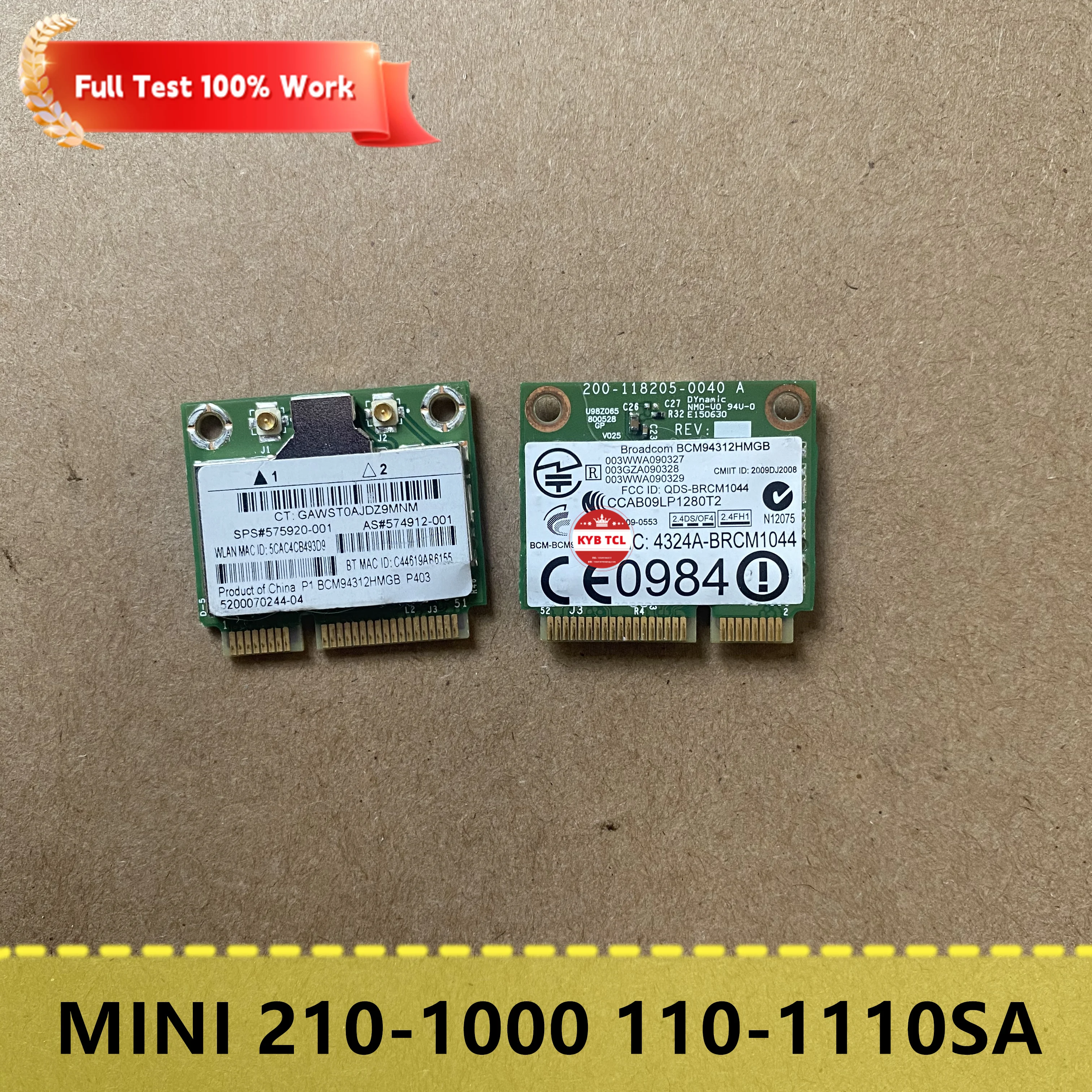 Для ноутбука HP MINI 210-1000 110 110-1110SA Беспроводная Плата N + Bluetooth COMBO Board Card Ноутбук 575920-001 574912-001 BCM9412HMGB