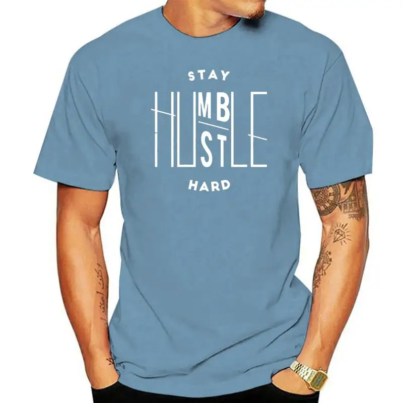 Мужская футболка с коротким рукавом Stay Humble Hustle Hard, женская футболка Stay Humble Hustle Hard