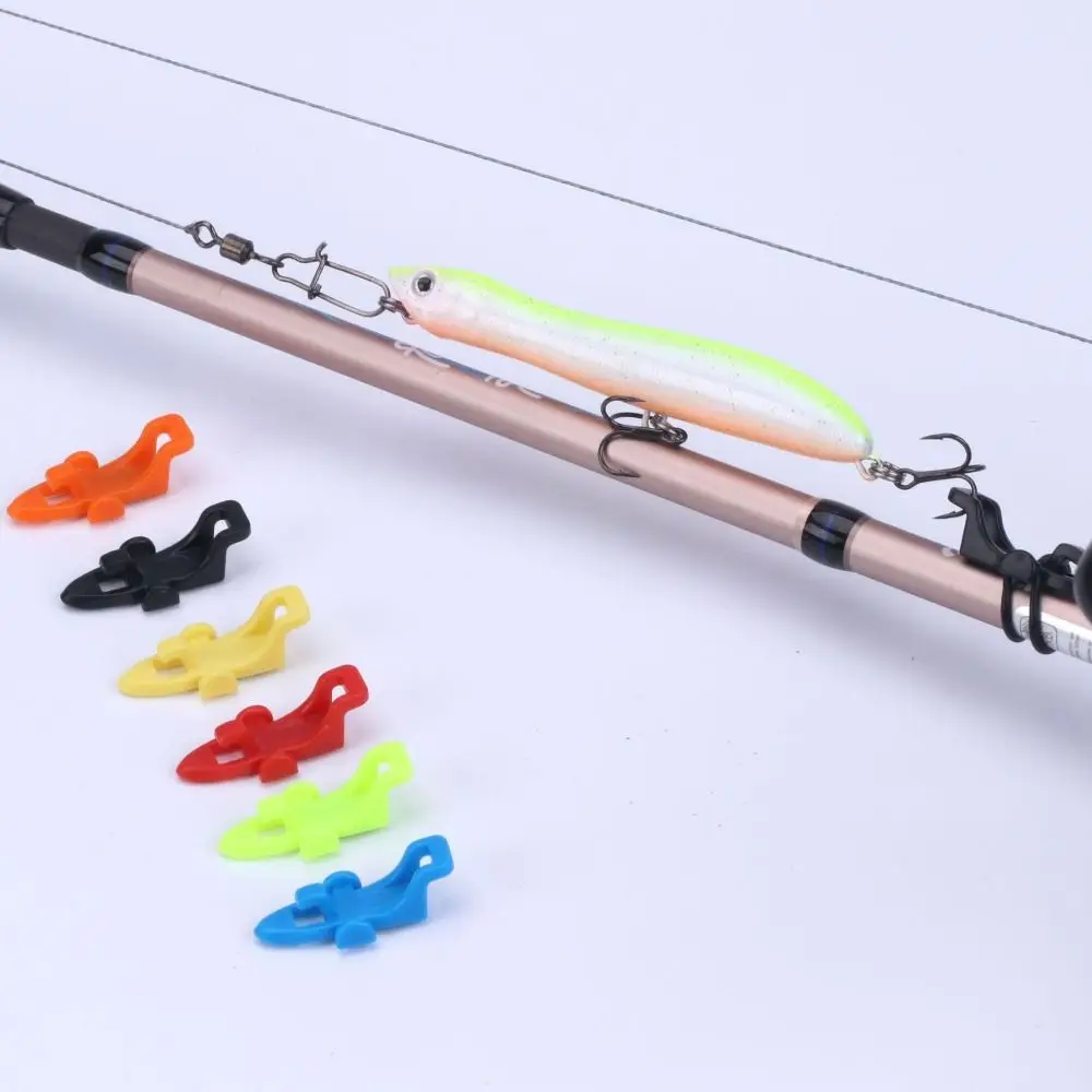 6 Цветов Крючок Надежно удерживает Портативную безопасную вешалку из АБС-пластика для рыболовных снастей Fishing