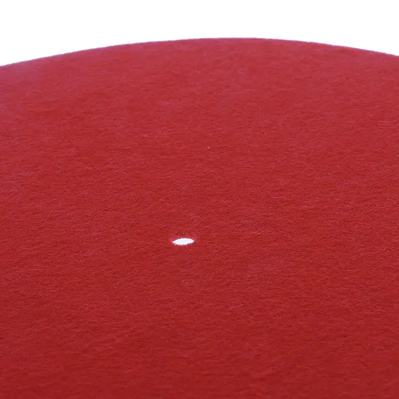 Красный войлочный проигрыватель, коврик для тарелок, виниловая пластинка, войлочная пластинка, 12-дюймовый фонограф 40GE