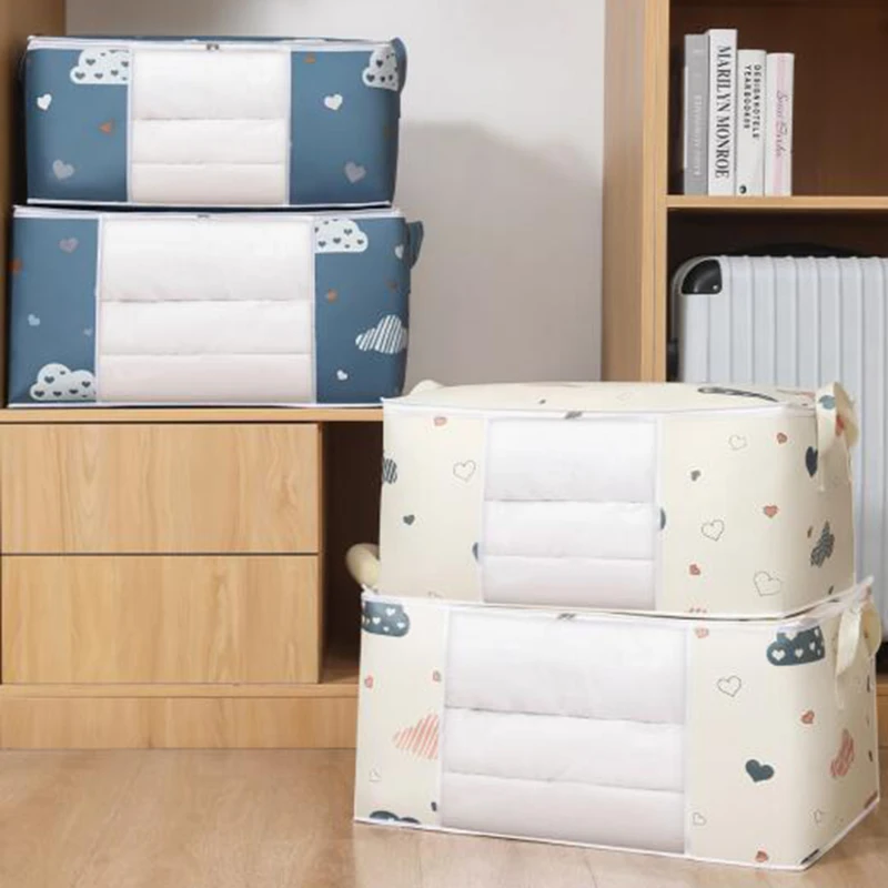 Сумка для хранения одеяла, водонепроницаемые сумки для сортировки одеял большой емкости, Пылезащитный шкаф-органайзер, ящики для домашнего хранения под кроватью