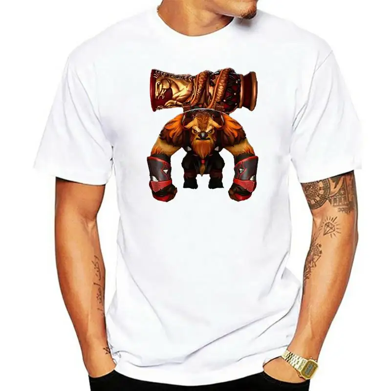 Мужская и женская футболка с логотипом Dota 2 Earthshaker Heroes, бесплатная доставка, легкая футболка