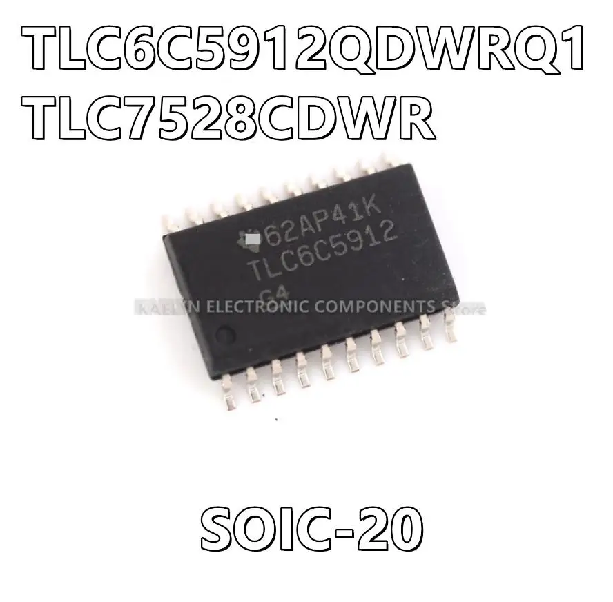 10 шт./лот TLC6C5912QDWRQ1 TLC6C5912 TLC7528CDWR TLC7528C Светодиодный драйвер IC 12 Выходной Линейный Сдвиг 8-битный Цифроаналоговый преобразователь