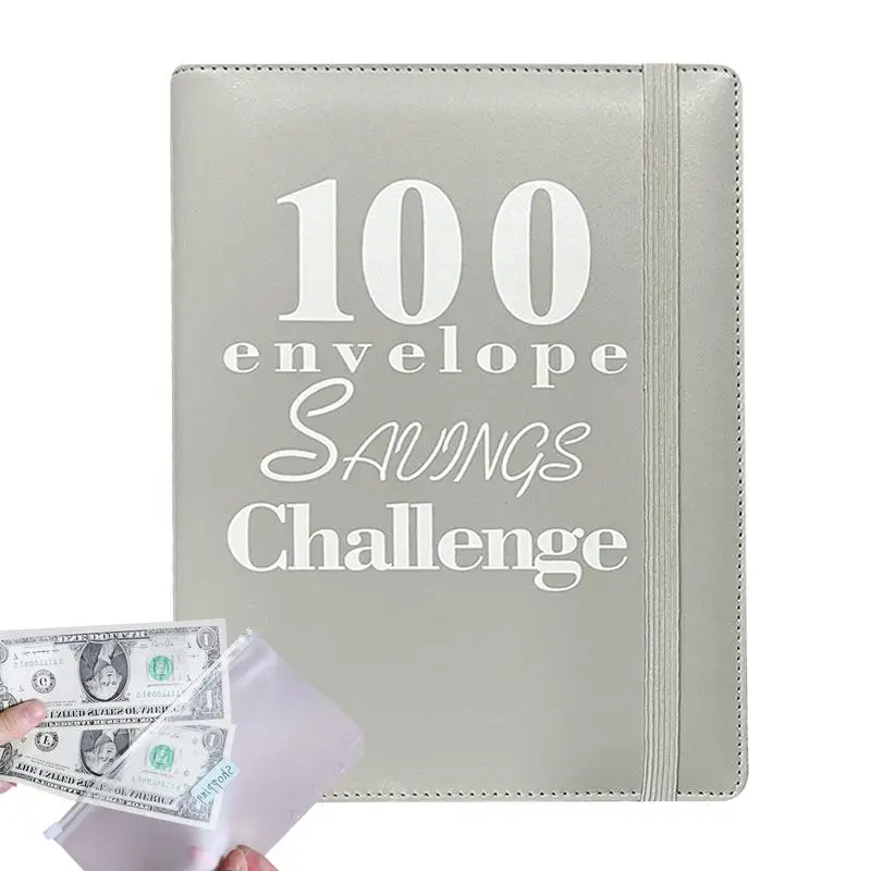 100 Конвертов для экономии денег, Планировщик бюджета и книга для экономии средств С конвертами для денег